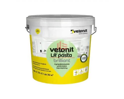 Vetonit LR Pasta 18 кг готовая шпатлевка под покраску-0