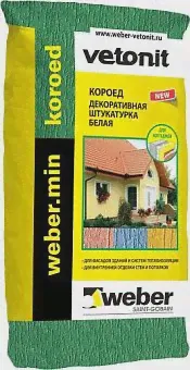 Штукатурка декоративная Vetonit min 2,0 мм Короед 25 кг-0