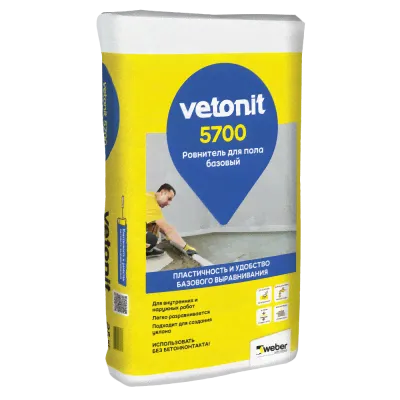 Базовый ровнитель для пола VETONIT 5700 25 кг