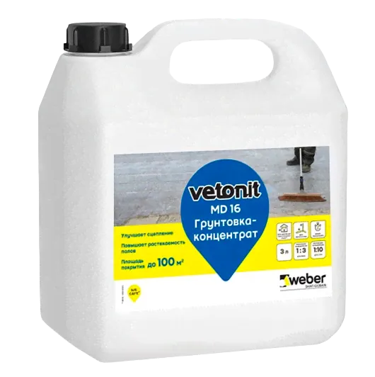 Грунтовка-суперконцентрат Vetonit MD16 Superconcentrate, 45%