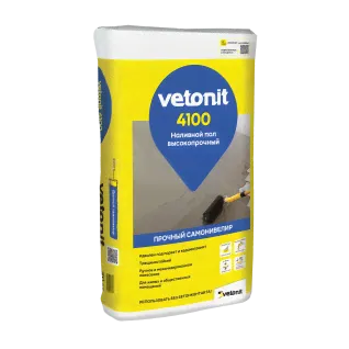 WEBER VETONIT 4100 / ВЕБЕР ВЕТОНИТ 4100 пол наливной цементный финишный под паркет и керамогранит самонивелирующийся 20 кг